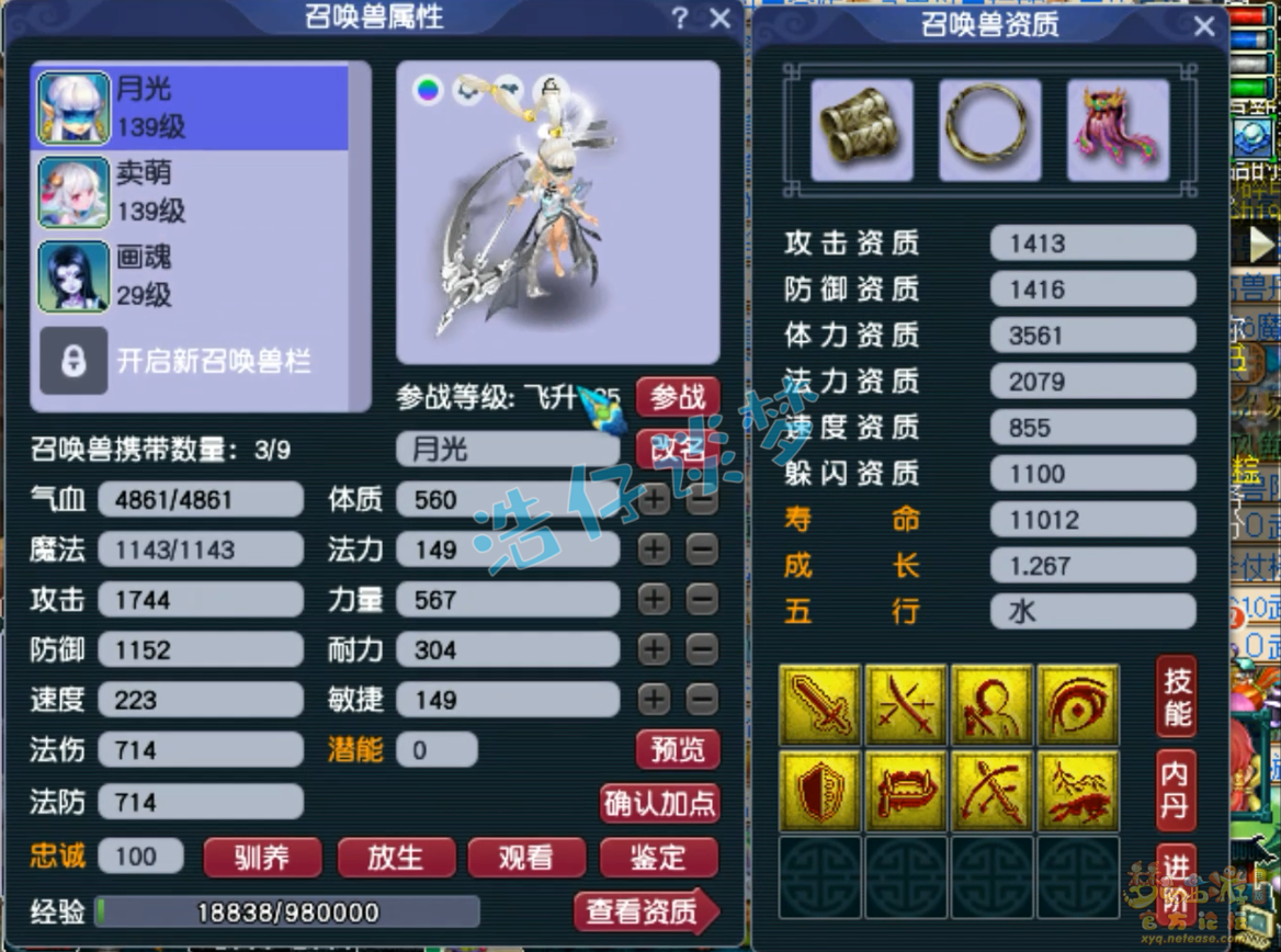 梦幻西游129固伤女儿村装备展示图