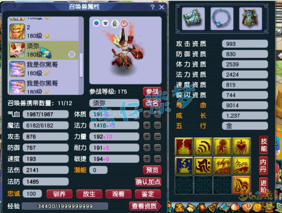 梦幻西游PK大唐175级装备展示图