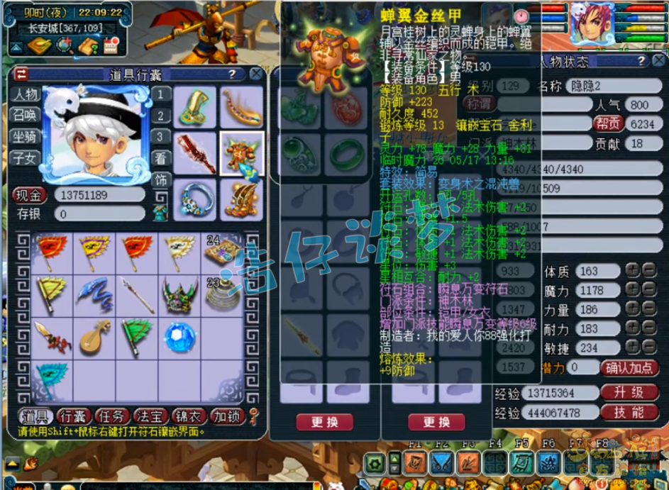 梦幻西游129神木林竞速装备展示图