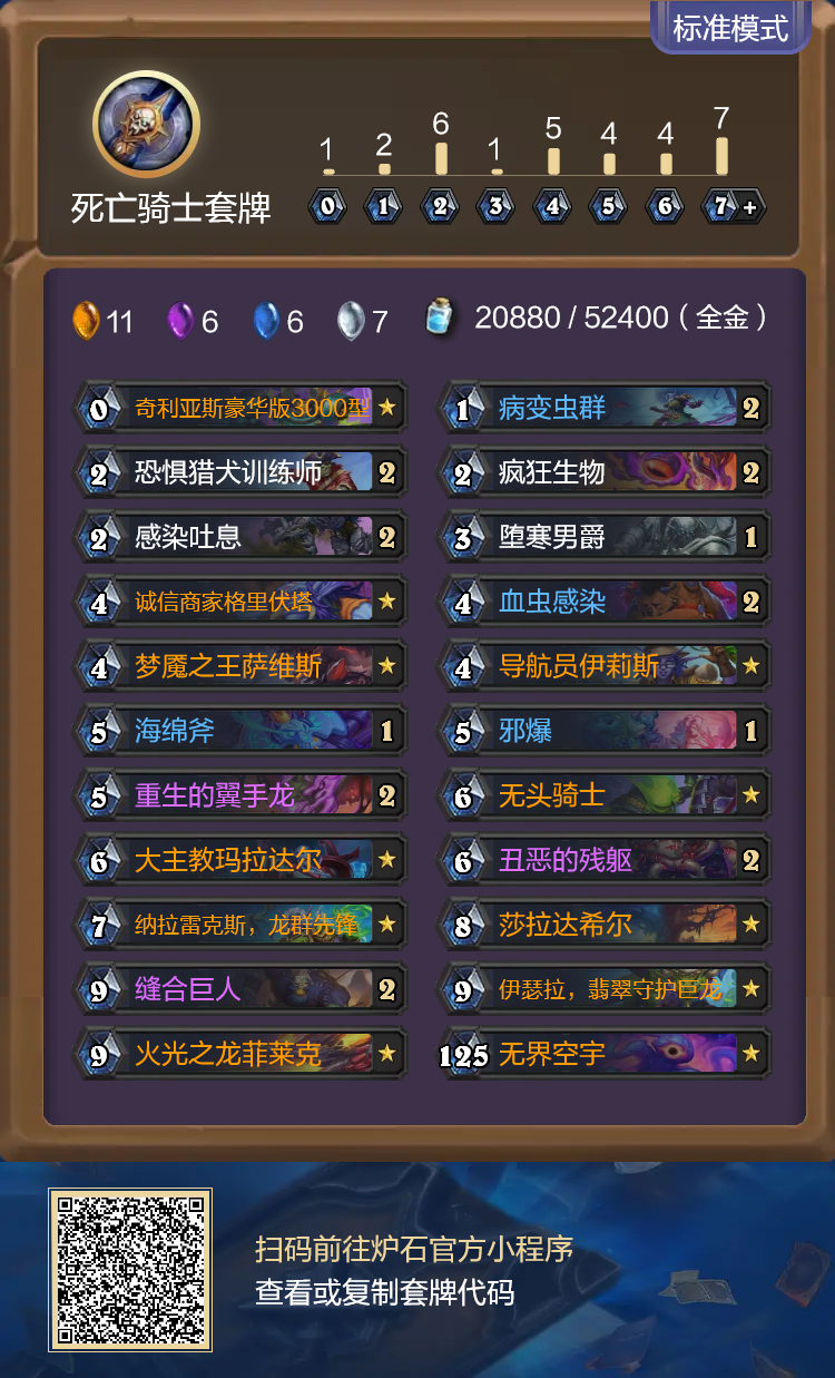 炉石传说重生之日节奏DK卡组代码分享