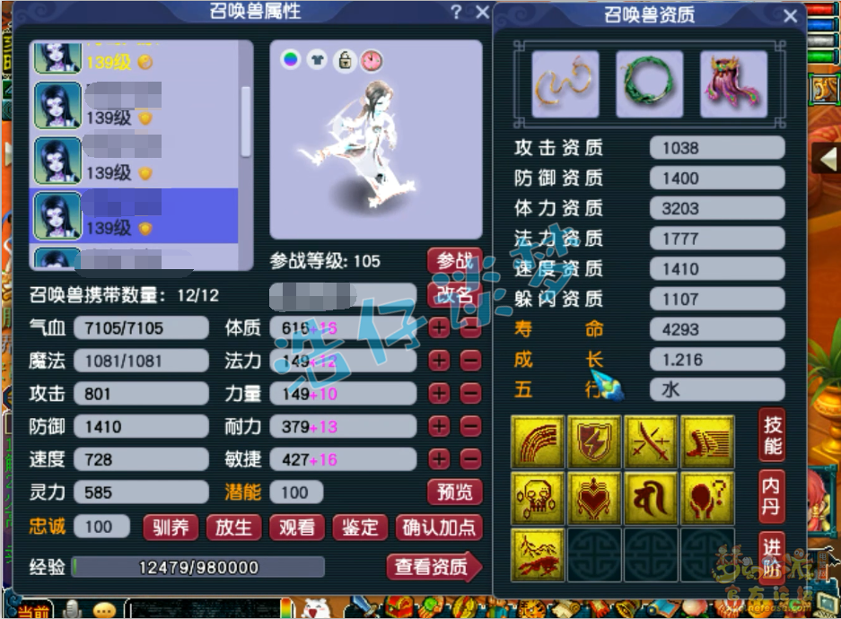 梦幻西游普陀山129级装备展示图