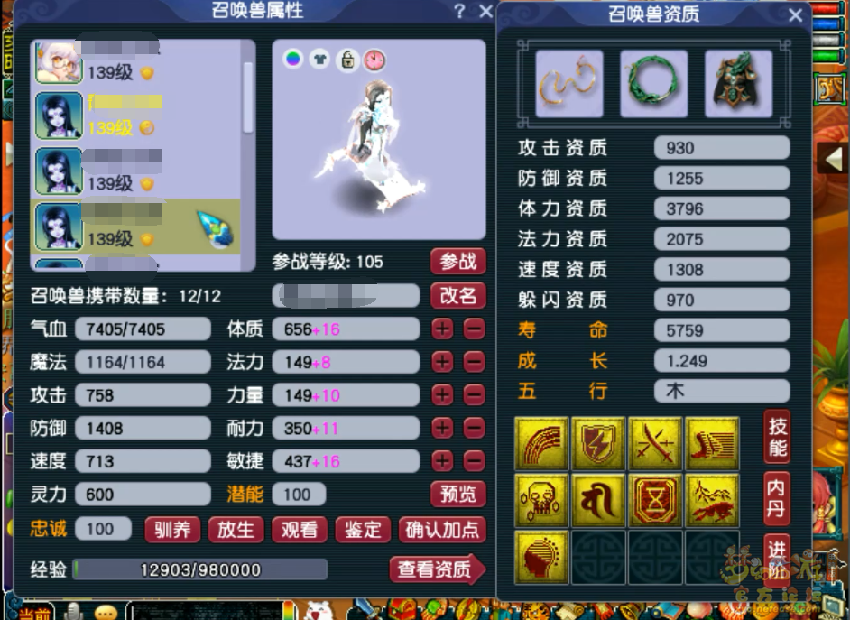 梦幻西游普陀山129级装备展示图