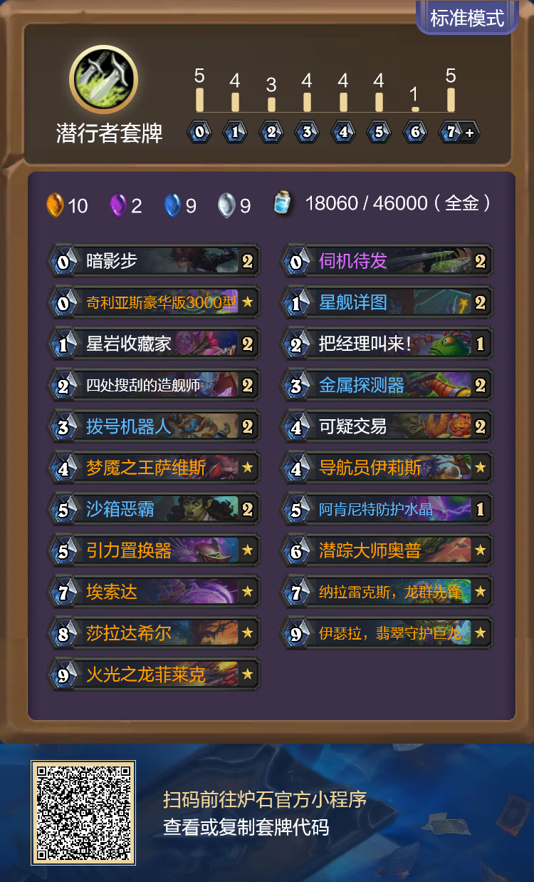 炉石传说重生之日星舰贼卡组代码分享