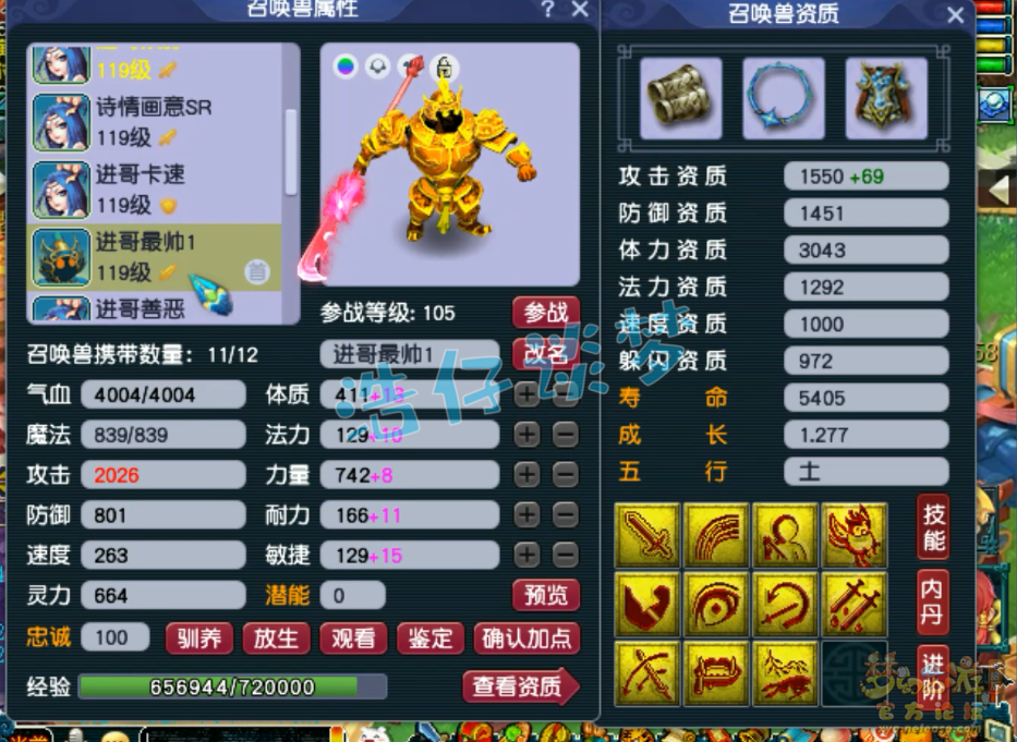 梦幻西游花果山装备展示图109级