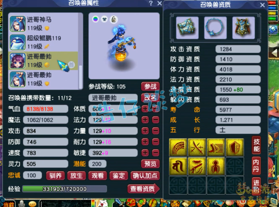 梦幻西游花果山装备展示图109级