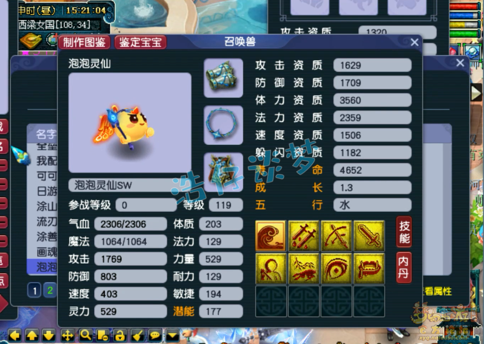 梦幻西游109级花果山PK装备展示图