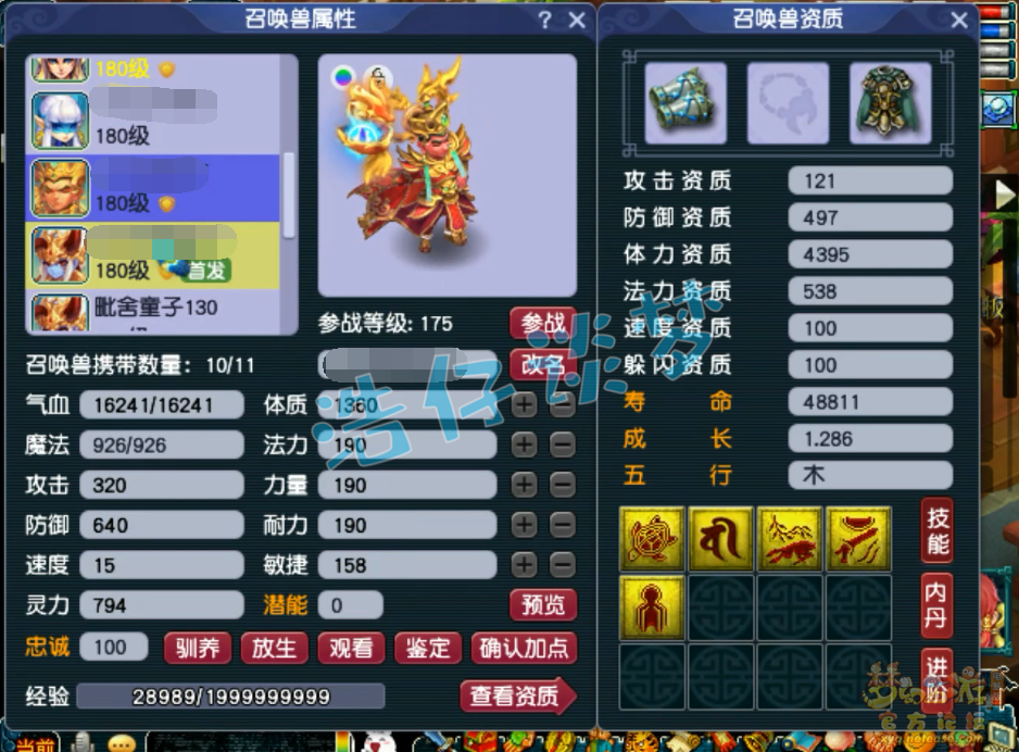 梦幻西游帮战女儿村装备175级展示图