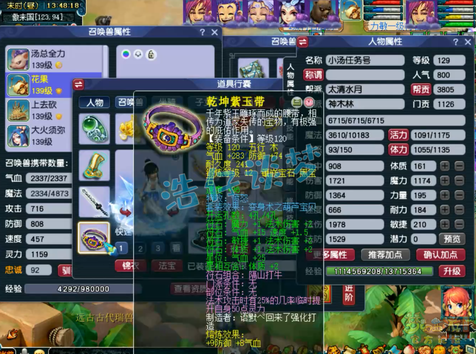 梦幻西游竞速神木林装备展示图129级