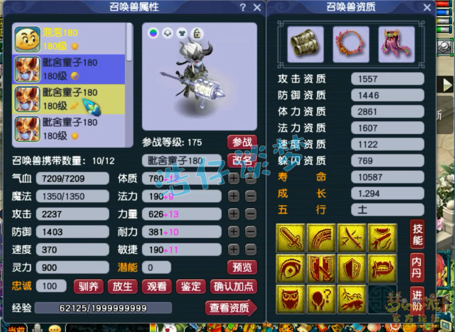 梦幻西游帮战175级龙宫装备展示图