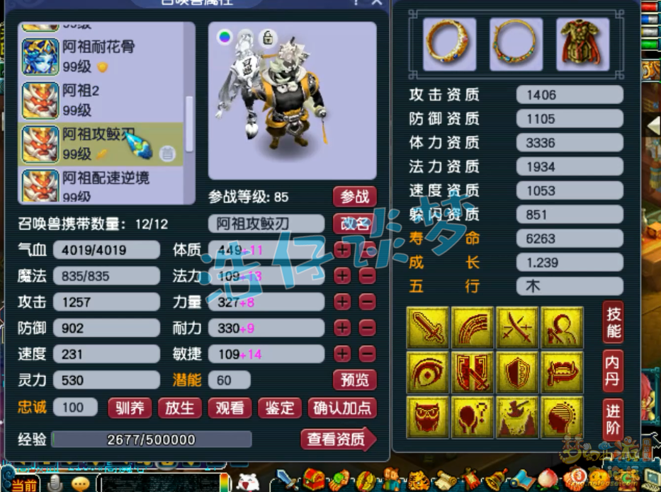 梦幻西游凌波城89级装备展示图