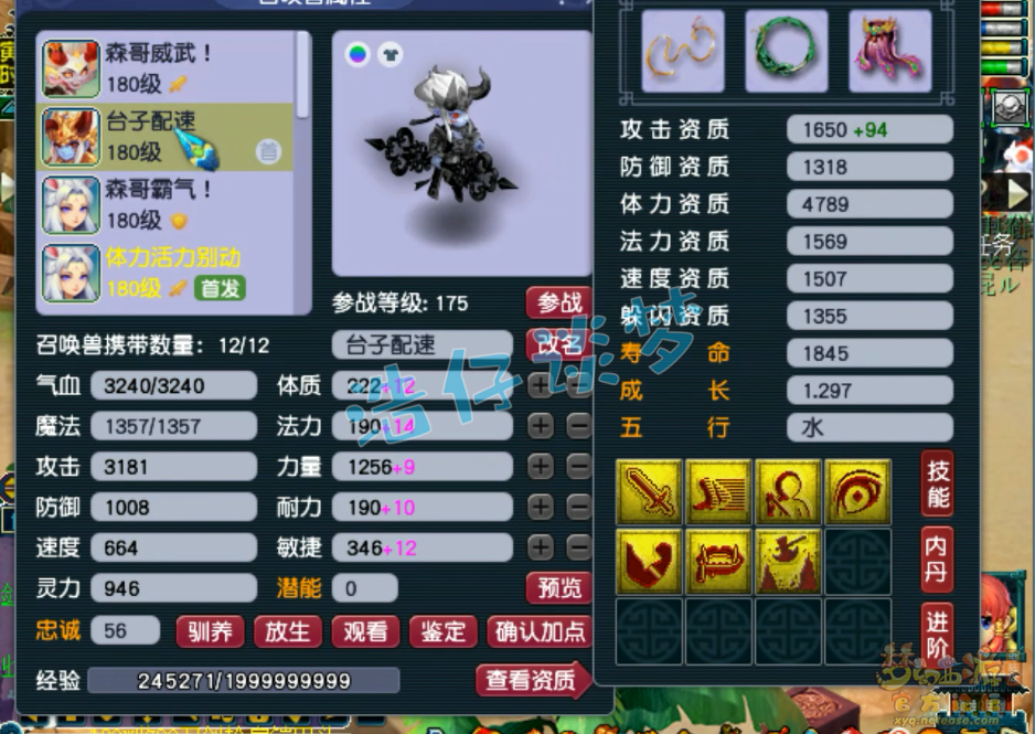 梦幻西游服战女儿村装备展示图175级