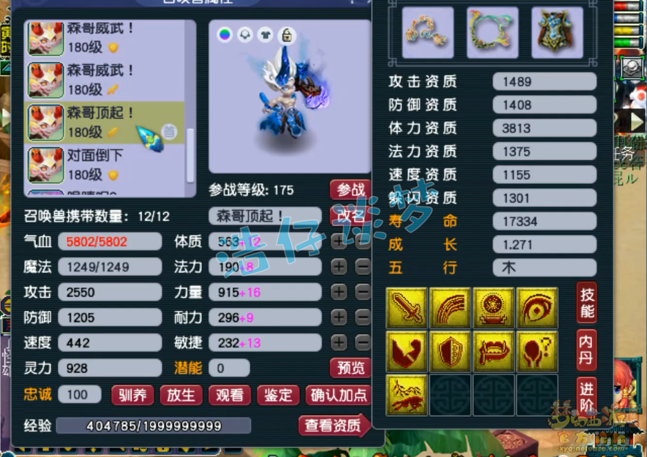 梦幻西游服战女儿村装备展示图175级