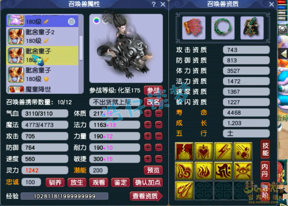 梦幻西游175服战花果山装备展示图