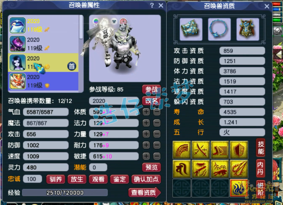 梦幻西游化生寺109装备展示图