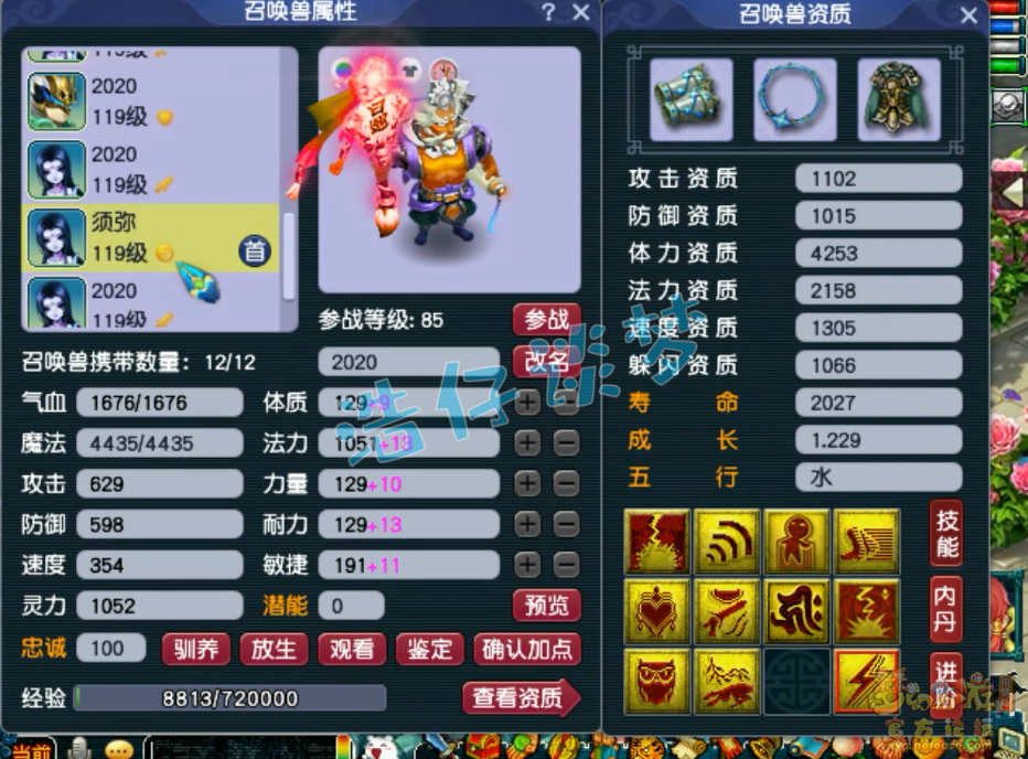 梦幻西游化生寺109装备展示图