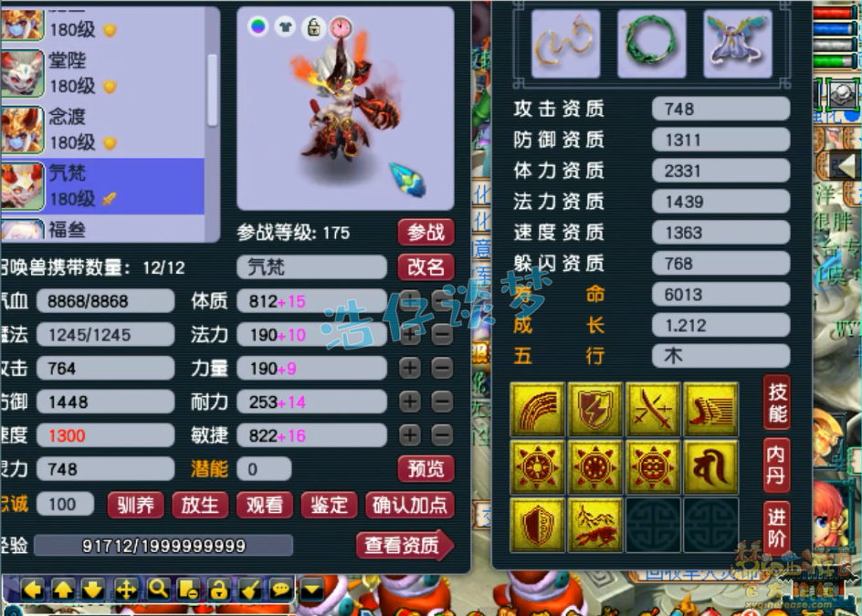 梦幻西游服战175化生寺装备展示图