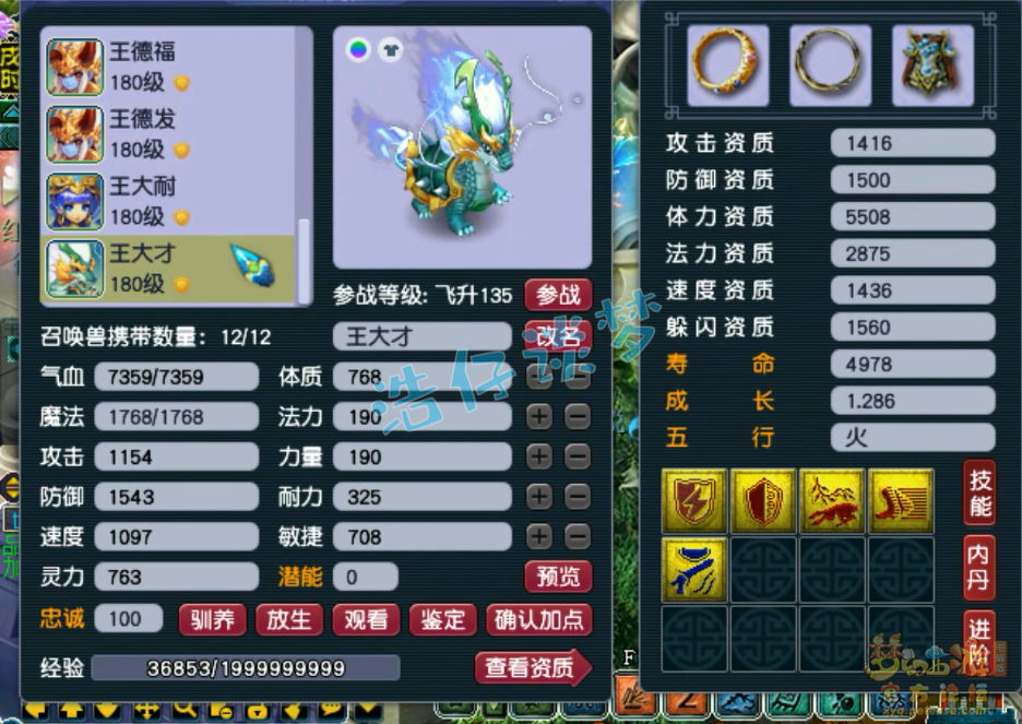 梦幻西游帮战女儿村175级装备展示图