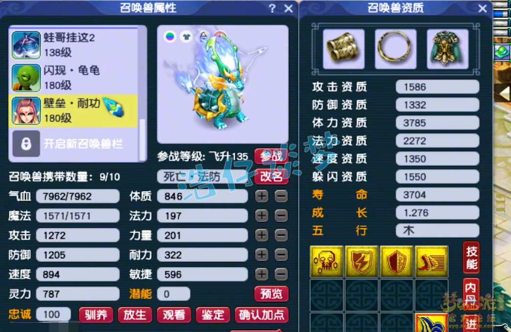 梦幻西游175骷髅力五庄装备展示图