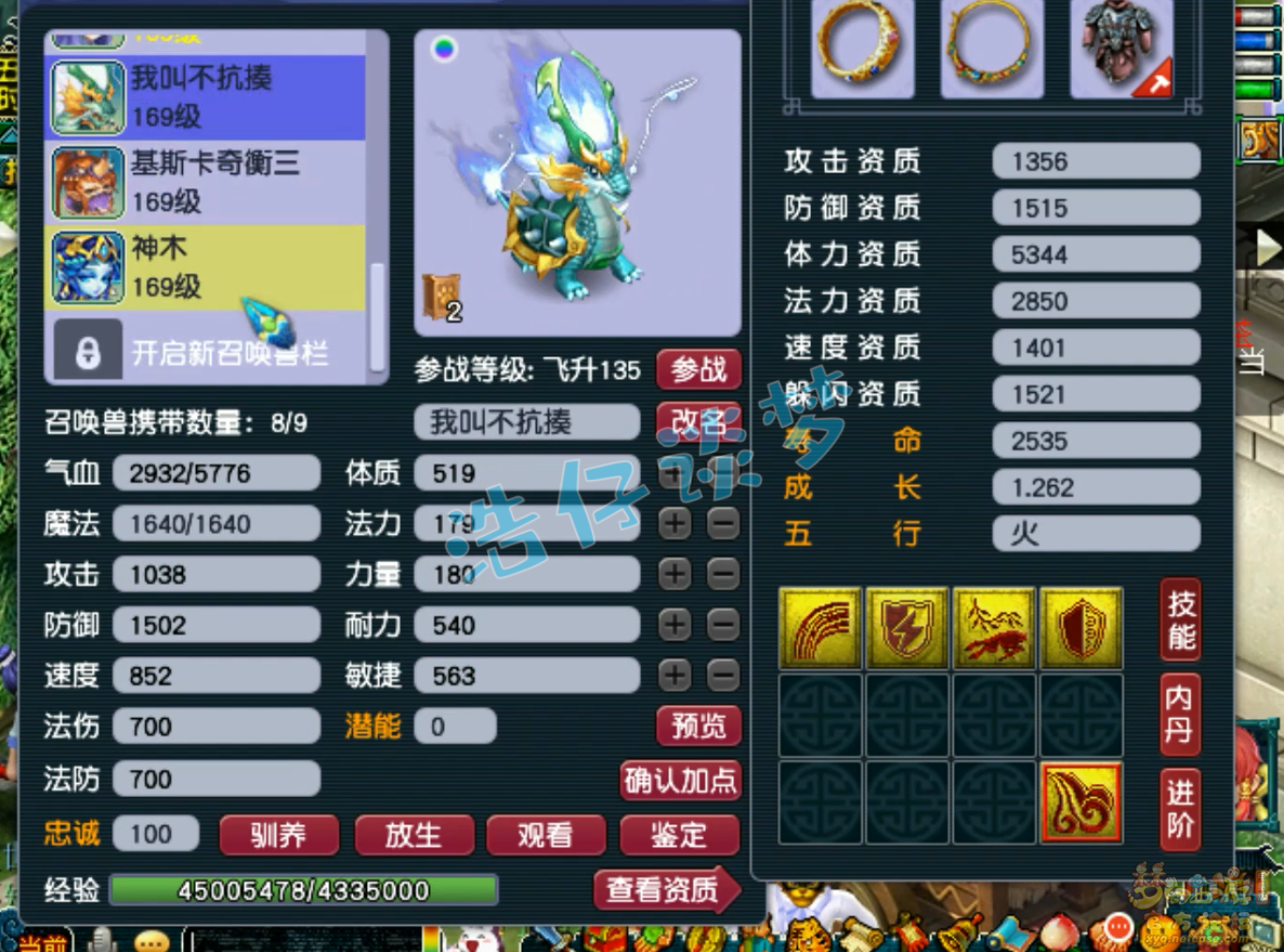 梦幻西游159奶神木林装备展示图