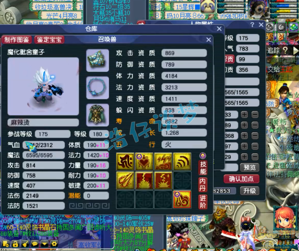 梦幻西游服战175花果山装备展示图