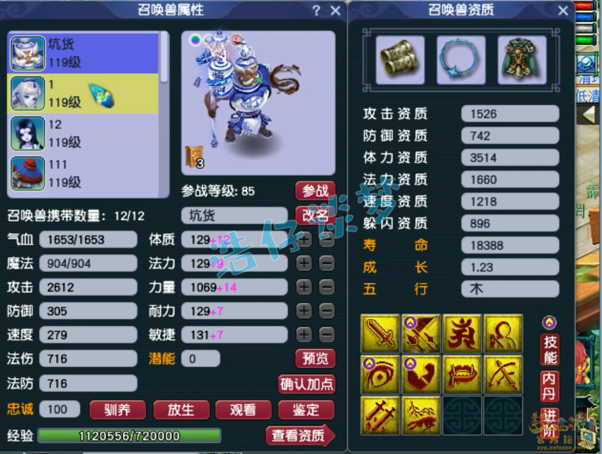 梦幻西游109凌波城PK装备展示图