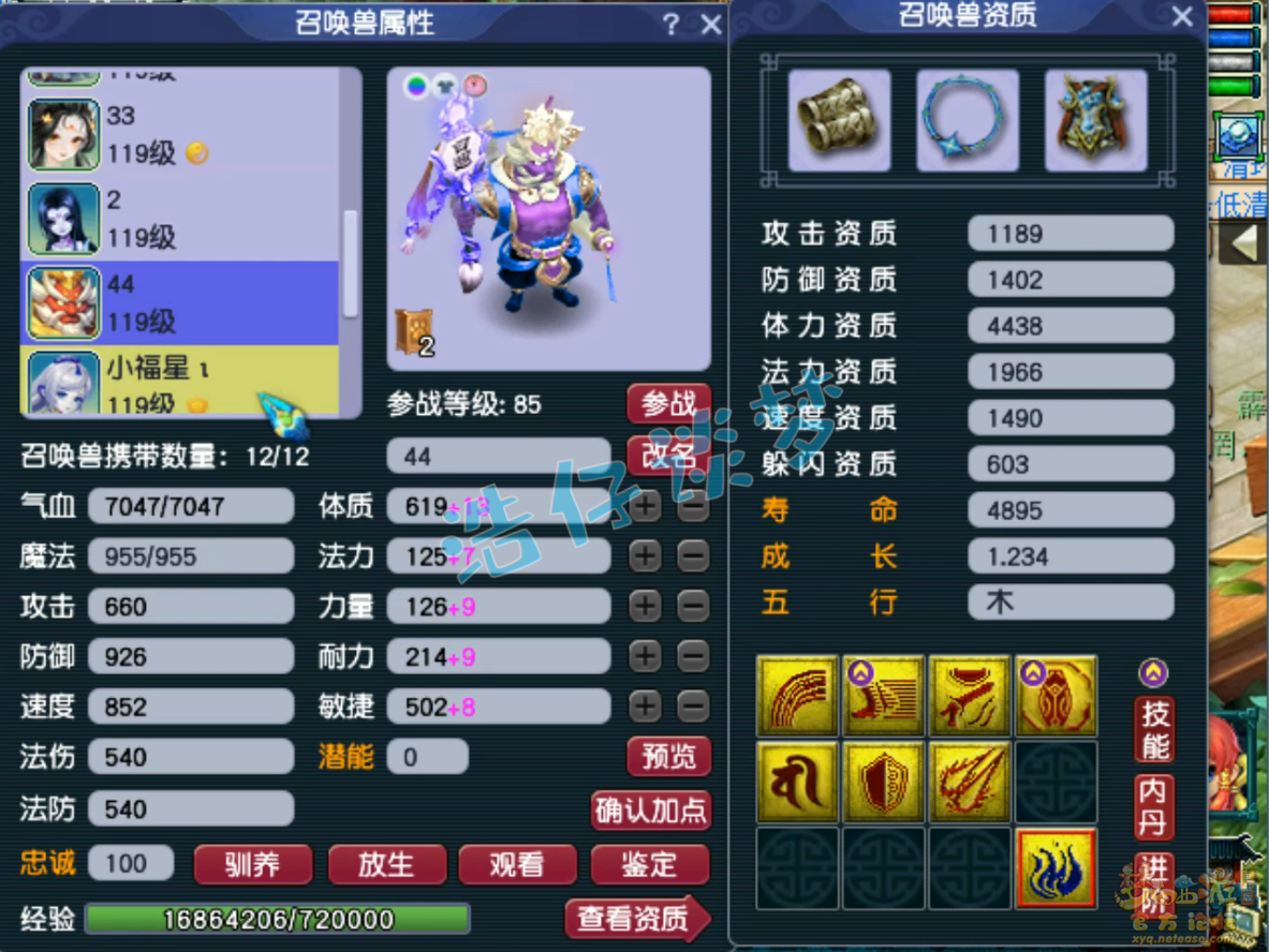 梦幻西游109凌波城PK装备展示图