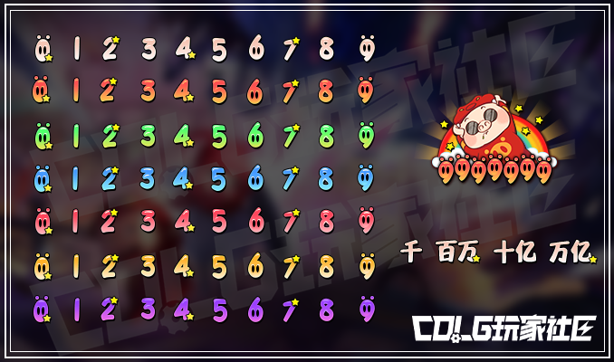 DNF猪猪侠伤害字体外观一览