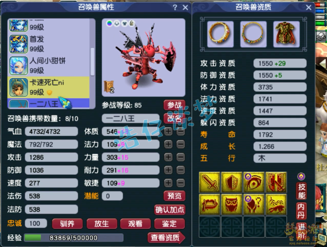 梦幻西游九黎城89级装备展示图