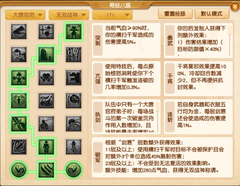 梦幻西游大唐官府经脉怎么点2026