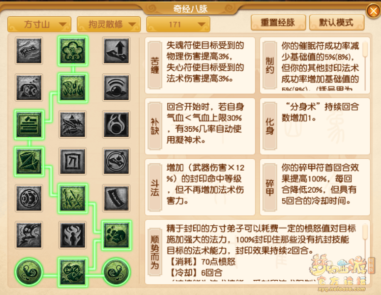 梦幻西游方寸山经脉怎么点2026