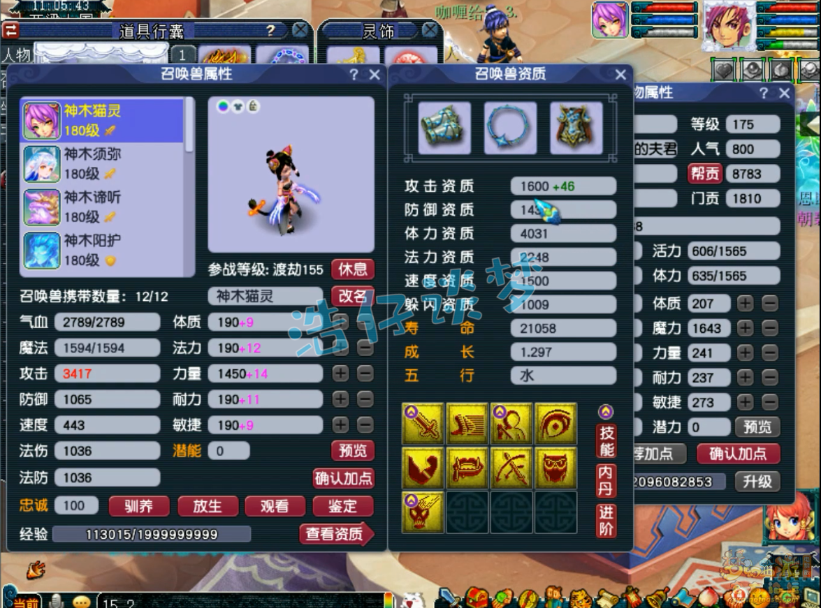 梦幻西游任务神木林装备展示图175级