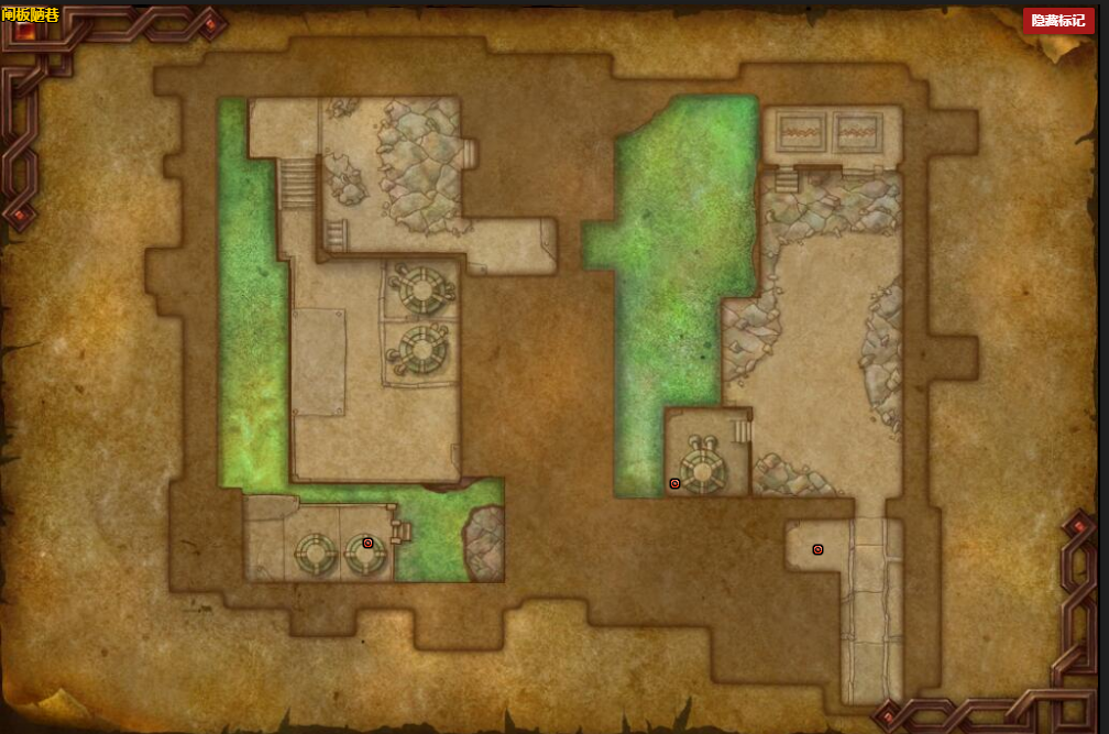 魔兽世界闸板陋巷坚固宝箱位置坐标