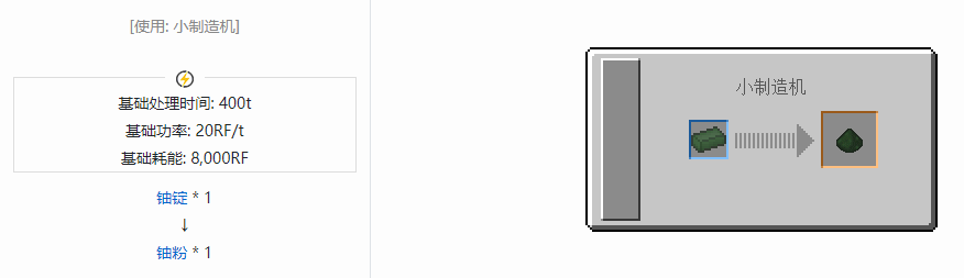 我的世界核电工艺粉合成表大全