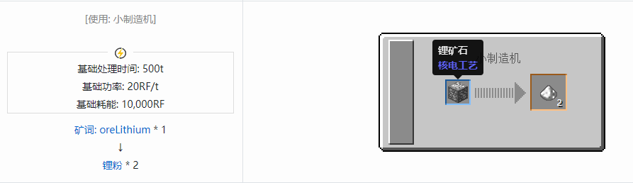 我的世界核电工艺粉合成表大全