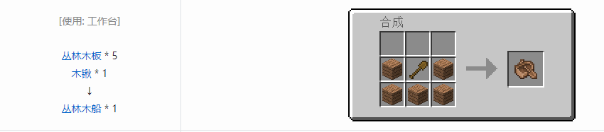 我的世界基础工具合成表大全