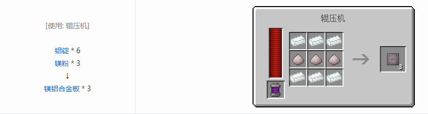 我的世界科技复兴板合成表大全