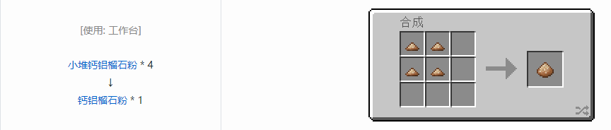 我的世界科技复兴粉合成表大全