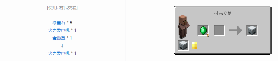 我的世界科技复兴发电设备合成表大全
