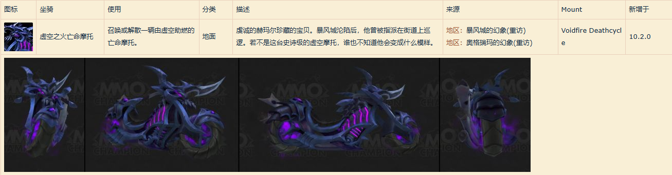 魔兽世界虚空之火亡命摩托坐骑怎么获得