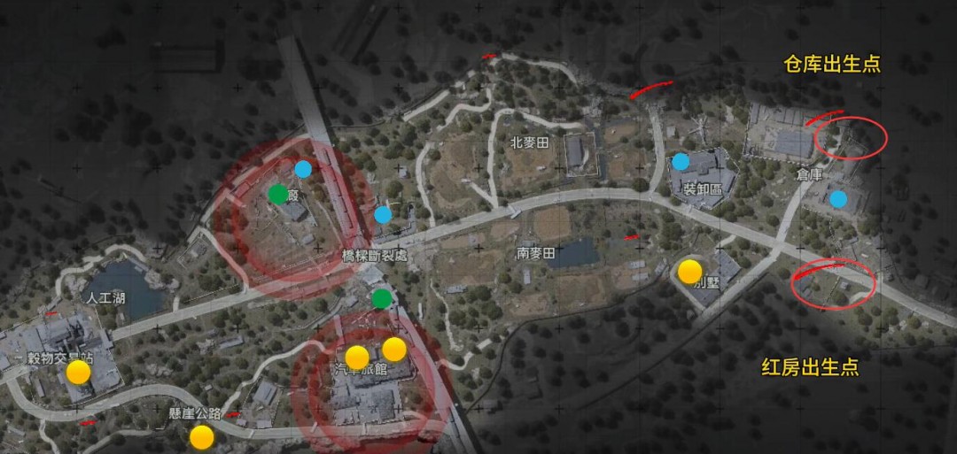 暗区突围无限农场出生点