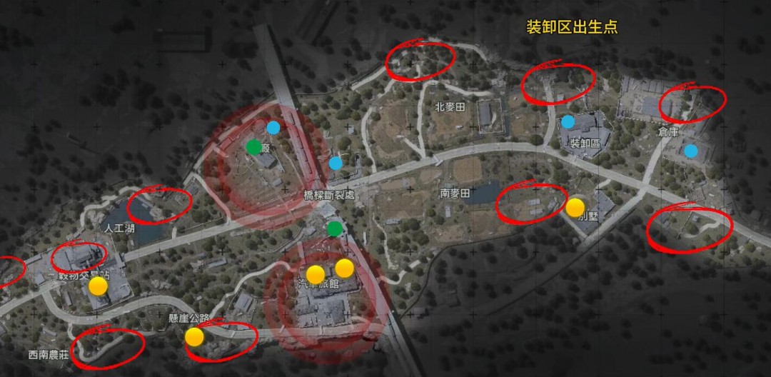 暗区突围无限农场出生点