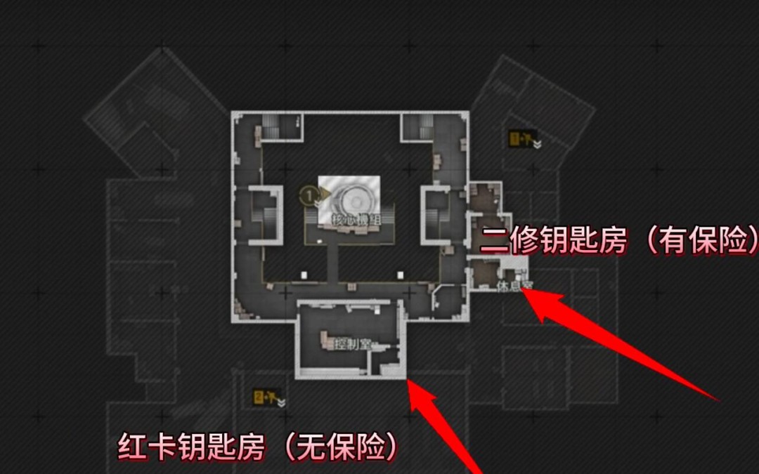 暗区突围无限前线要塞的钥匙房都在哪里