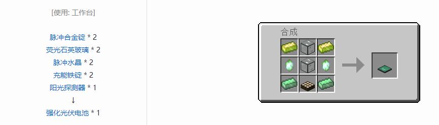 我的世界末影接口机器合成表大全