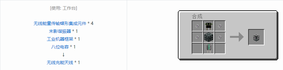 我的世界末影接口末影科技合成表大全