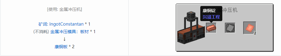 我的世界沉浸工程材料合成表大全