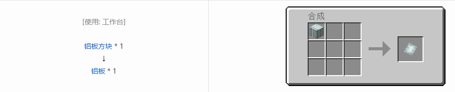 我的世界沉浸工程材料合成表大全