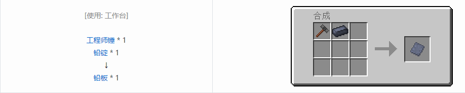 我的世界沉浸工程材料合成表大全