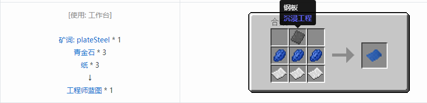 我的世界沉浸工程材料合成表大全