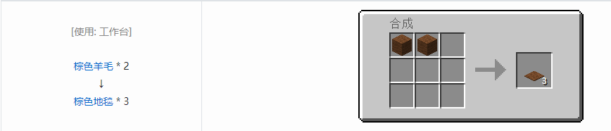 我的世界地毯怎么做