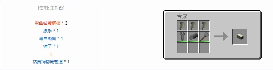 我的世界格雷科技6管道线缆轴合成表大全